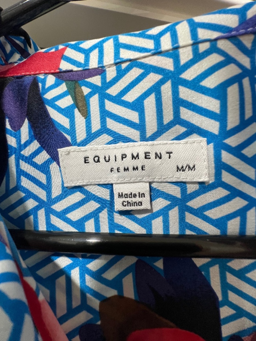 Equipment 100% Silk shirt dress size M